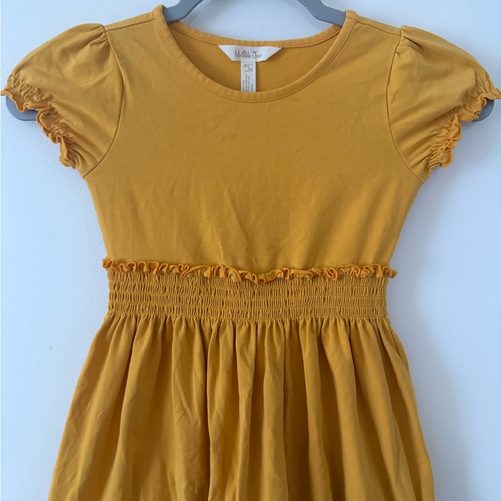 Matilda Jane Mustard Yellow Ruffle Hem Dress - Picture 7 of 10